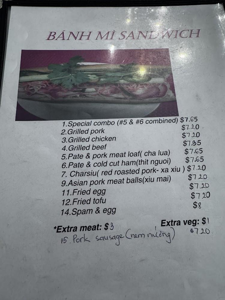 Pho & Banh Mi VN Dish 1. Soft Drink